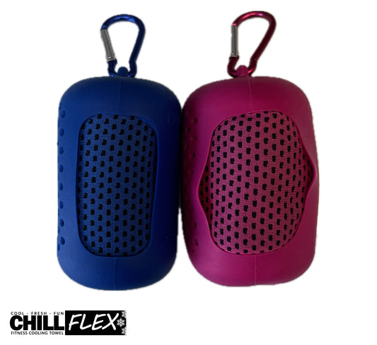 Asciugamano Refrigerante Fucsia Blu